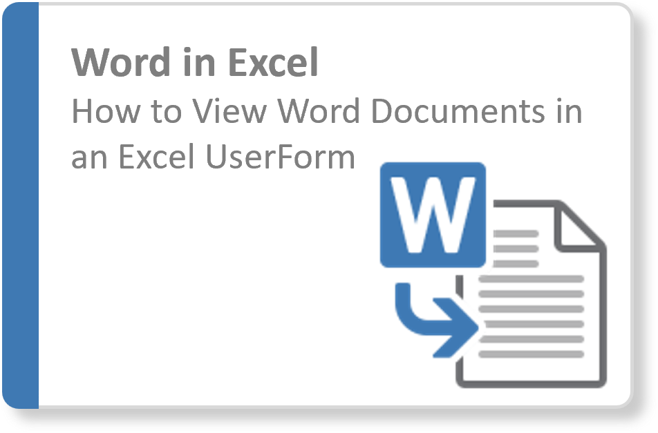 Viewing Word Documents in Excel - My Excel Genius